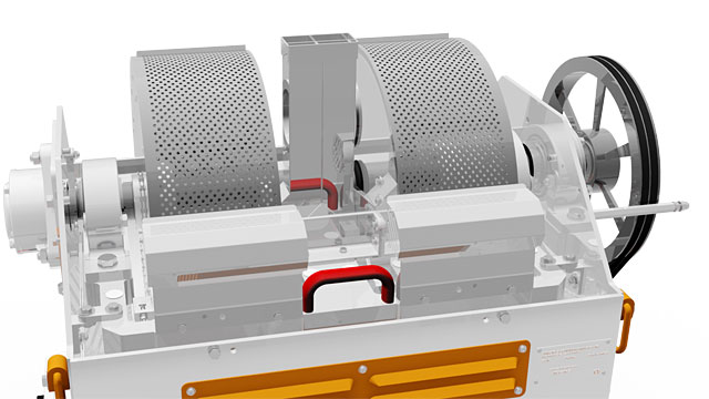 Groat cutter type Krone 2 - Detailed view