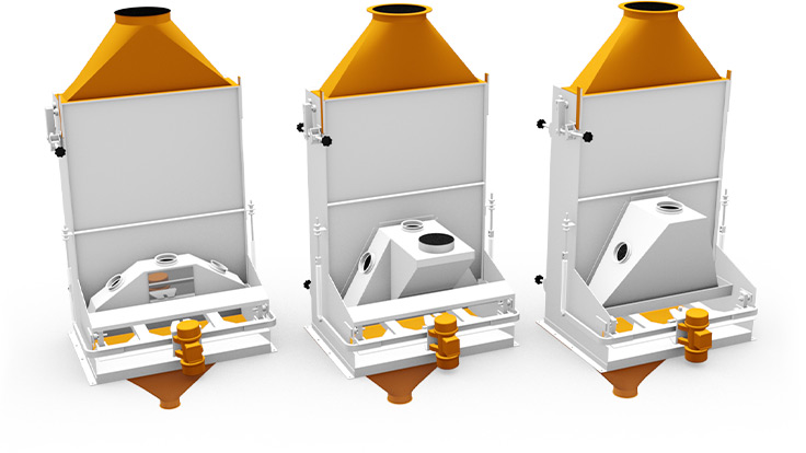 Airleg separator inlet variants